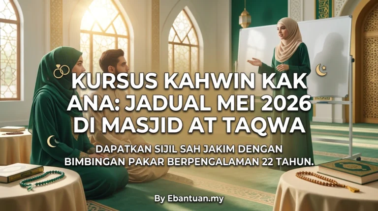 Kursus Kahwin Kak Ana: Jadual Mei 2026 Di Masjid At Taqwa