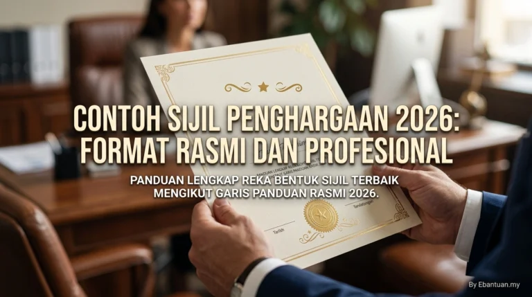 Contoh Sijil Penghargaan 2026: Format Rasmi Dan Profesional