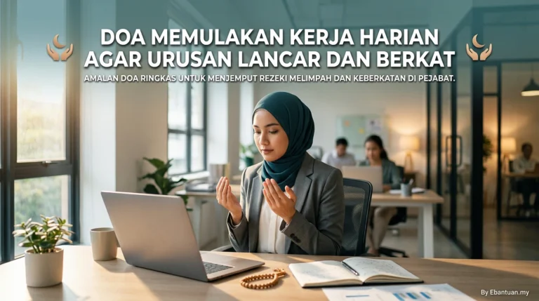 Doa Memulakan Kerja Harian Agar Urusan Lancar Dan Berkat