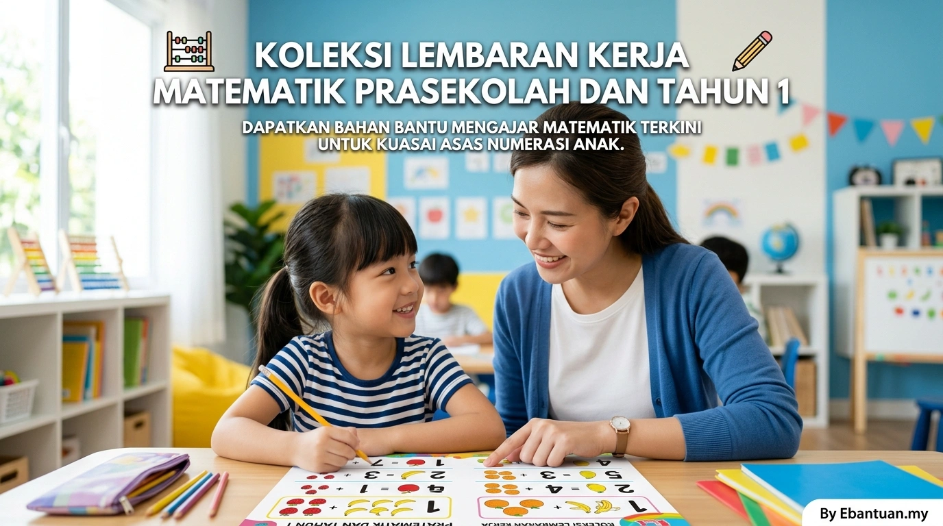 Koleksi Lembaran Kerja Matematik Prasekolah Dan Tahun 1