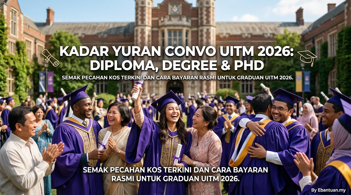 Kadar Yuran Convo UiTM 2026: Diploma, Degree & PhD
