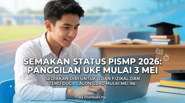 Semakan Status PISMP 2026: Panggilan UKF Mulai 3 Mei