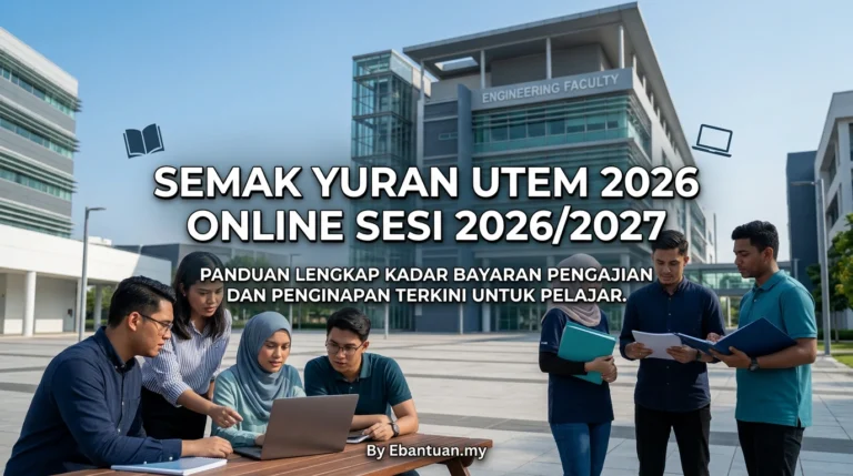 Semak Yuran UTeM 2026 Online Sesi 2026/2027