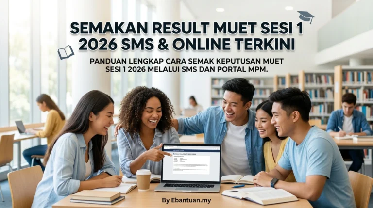 Semakan Result MUET Sesi 1 2026 SMS & Online Terkini