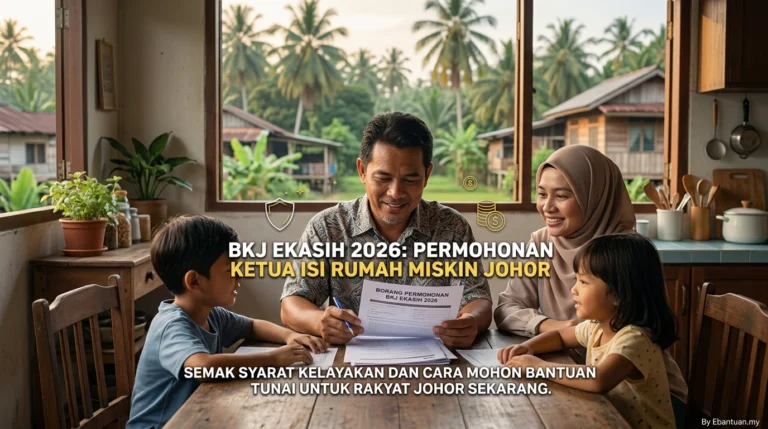 BKJ eKasih 2026: Permohonan Ketua Isi Rumah Miskin Johor