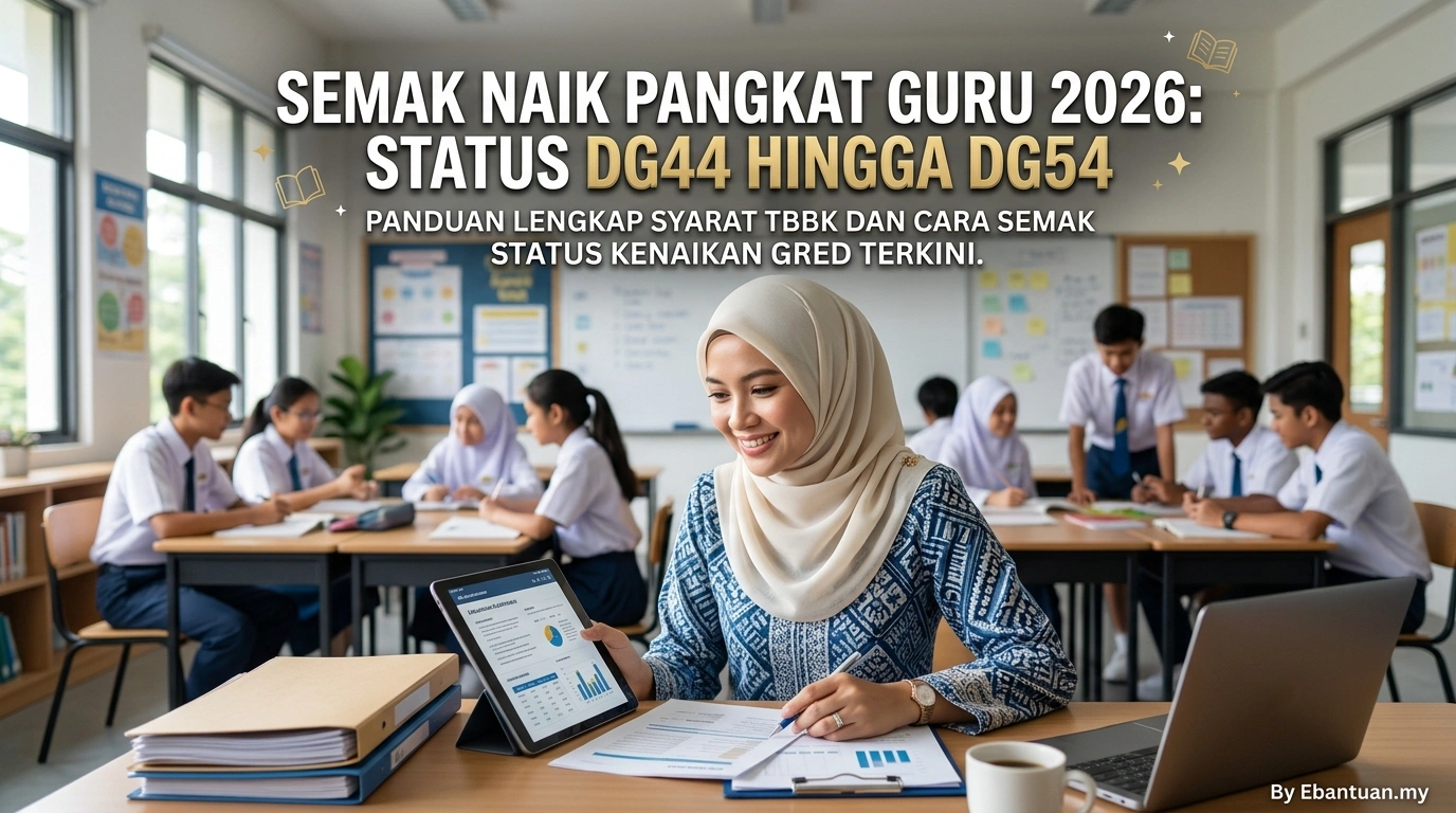 Semak Naik Pangkat Guru 2026: Status DG44 Hingga DG54