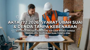 Akta 172 2026: Syarat Ubah Suai & Denda Tanpa Kebenaran