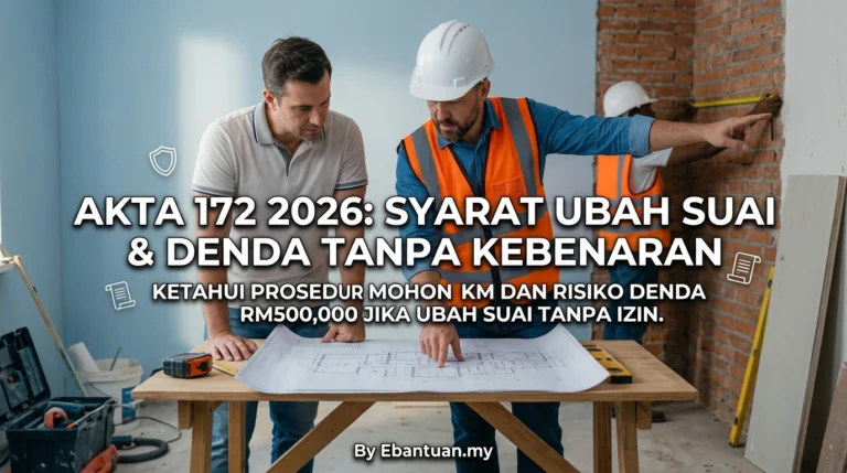 Akta 172 2026: Syarat Ubah Suai & Denda Tanpa Kebenaran