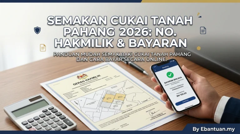 Semakan Cukai Tanah Pahang 2026: No. Hakmilik & Bayaran