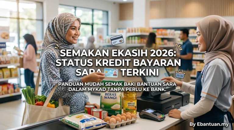 Semakan eKasih 2026: Status Kredit Bayaran SARA Terkini