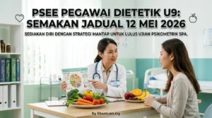 PSEE Pegawai Dietetik U9: Semakan Jadual 12 Mei 2026