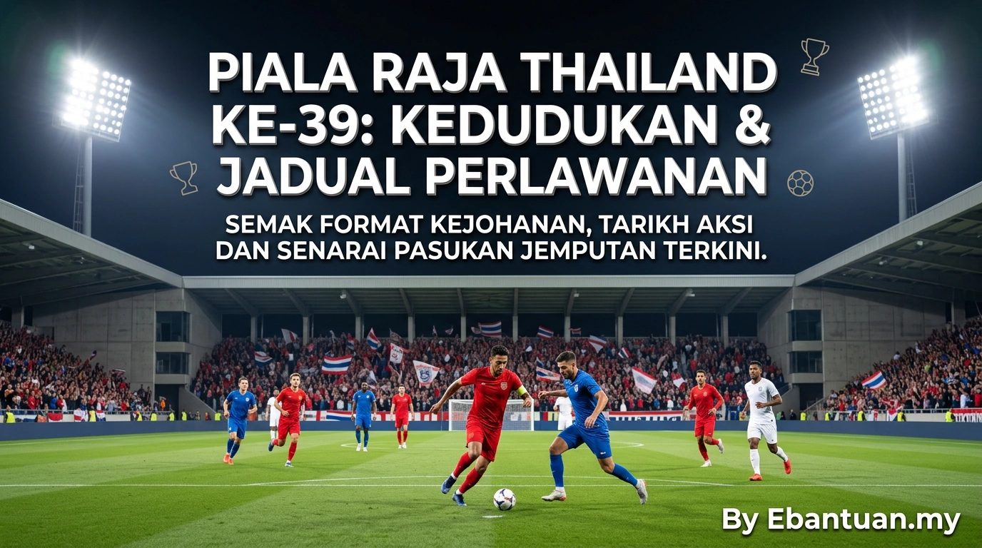 Piala Raja Thailand Ke-39: Kedudukan & Jadual Perlawanan