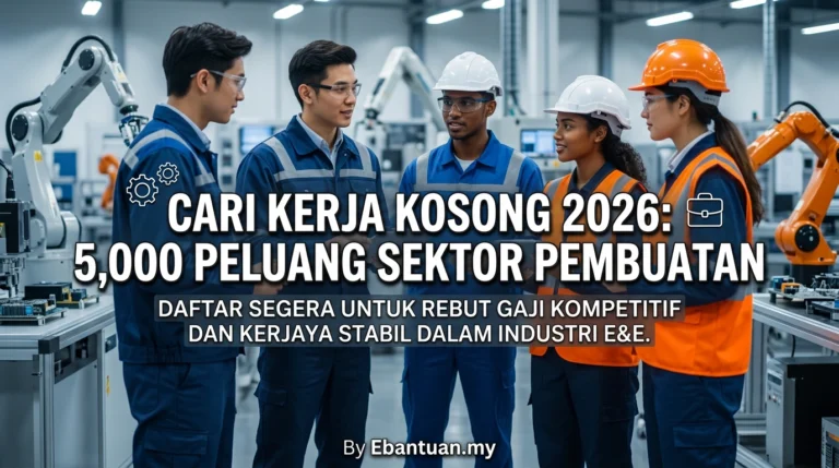 Cari Kerja Kosong 2026: 5,000 Peluang Sektor Pembuatan