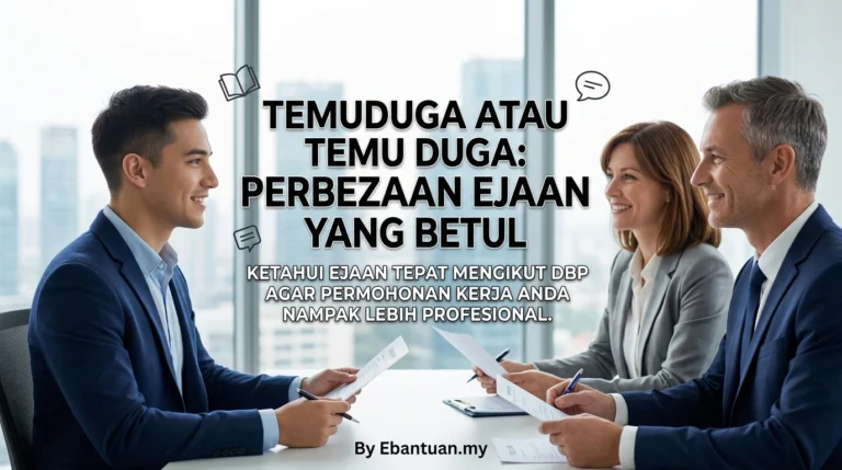 Temuduga Atau Temu Duga: Perbezaan Ejaan Yang Betul