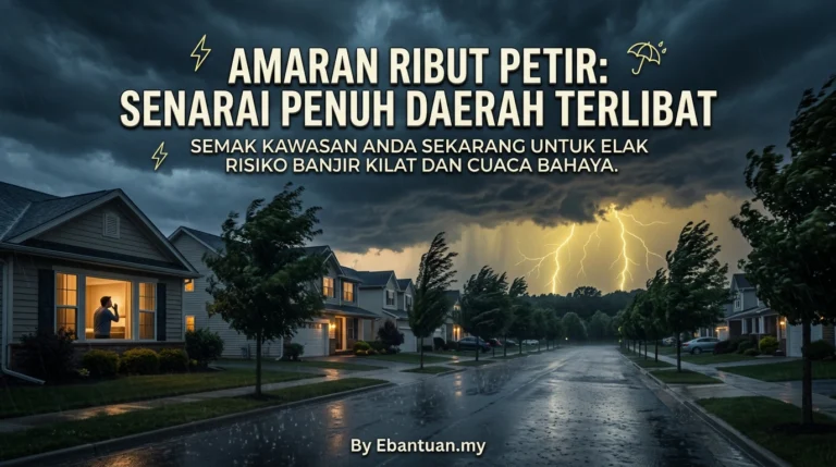 Amaran Ribut Petir: Senarai Penuh Daerah Terlibat