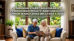 Semakan Syarat Kelayakan & Permohonan Inisiatif Bantuan Kasih Johor Warga Emas (BKJ) Fasa 4 2026