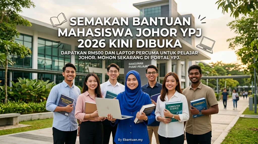 Semakan Bantuan Mahasiswa Johor YPJ 2026 Kini Dibuka