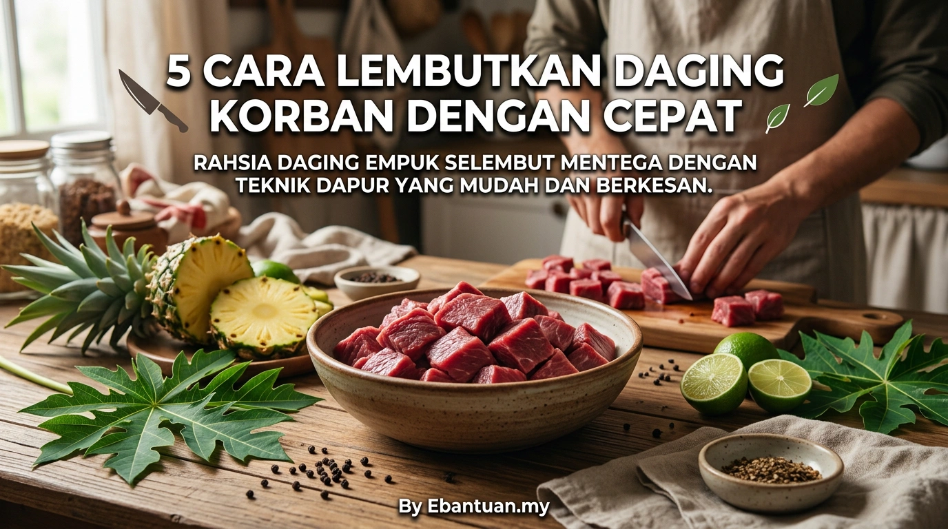5 Cara Lembutkan Daging Korban Dengan Cepat