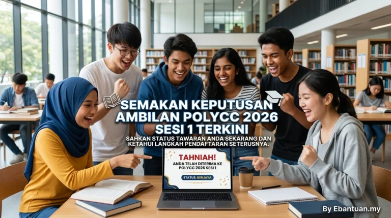 Semakan Keputusan Ambilan POLYCC 2026 Sesi 1 Terkini