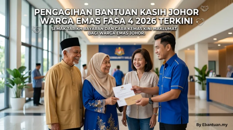 Pengagihan Bantuan Kasih Johor Warga Emas Fasa 4 2026 Terkini