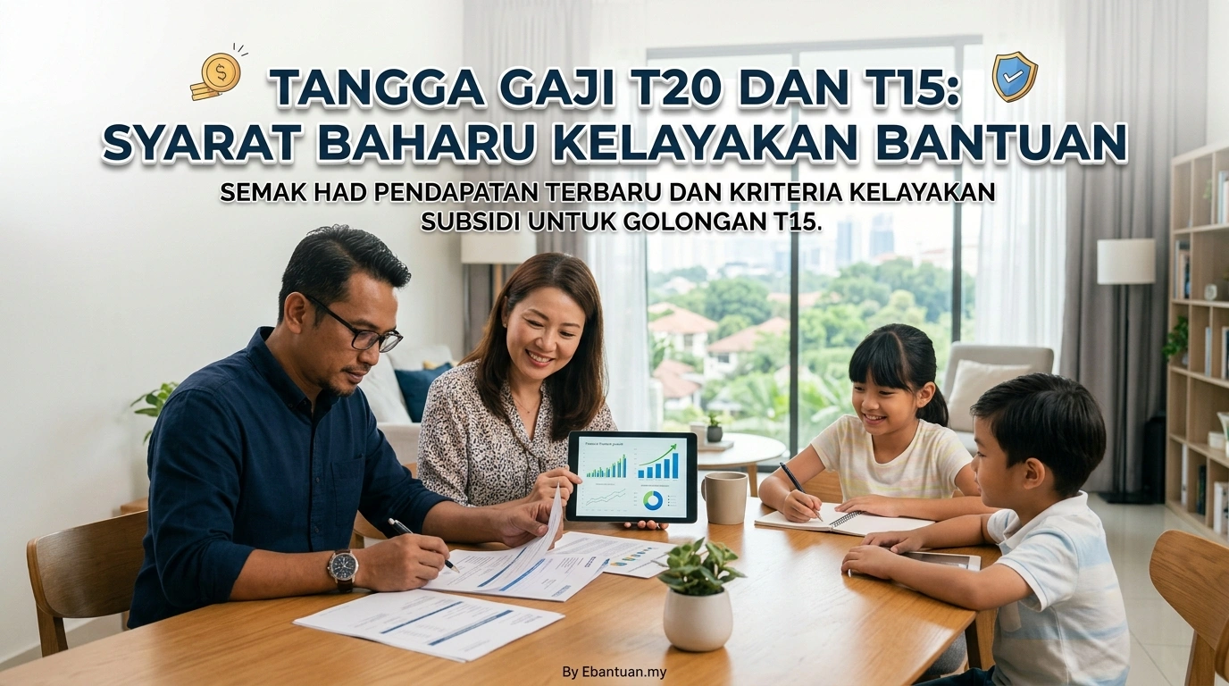 Tangga Gaji T20 Dan T15: Syarat Baharu Kelayakan Bantuan