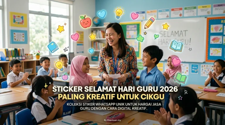Sticker Selamat Hari Guru 2026 Paling Kreatif Untuk Cikgu
