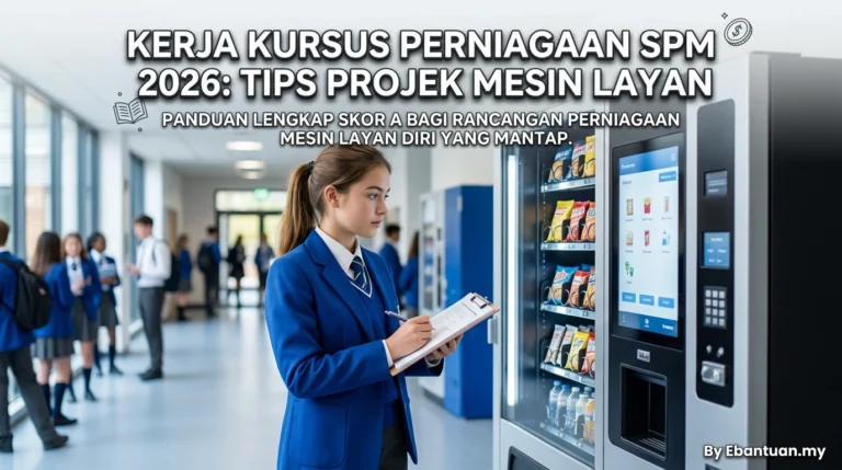 Kerja Kursus Perniagaan SPM 2026: Tips Projek Mesin Layan