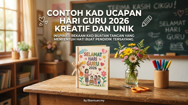 Contoh Kad Ucapan Hari Guru 2026 Kreatif Dan Unik