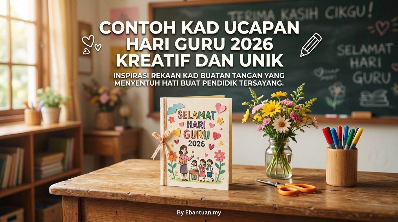 Contoh Kad Ucapan Hari Guru 2026 Kreatif Dan Unik