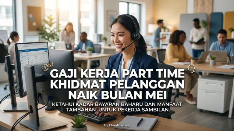 Gaji Kerja Part Time Khidmat Pelanggan Naik Bulan Mei