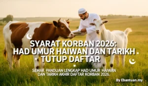 Syarat Korban 2026: Had Umur Haiwan Dan Tarikh Tutup Daftar