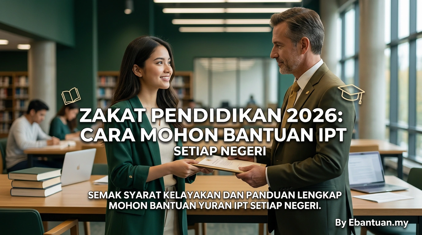 Zakat Pendidikan 2026: Cara Mohon Bantuan IPT Setiap Negeri