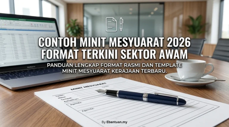 Contoh Minit Mesyuarat 2026 Format Terkini Sektor Awam