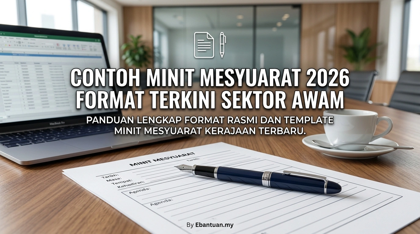 Contoh Minit Mesyuarat 2026 Format Terkini Sektor Awam