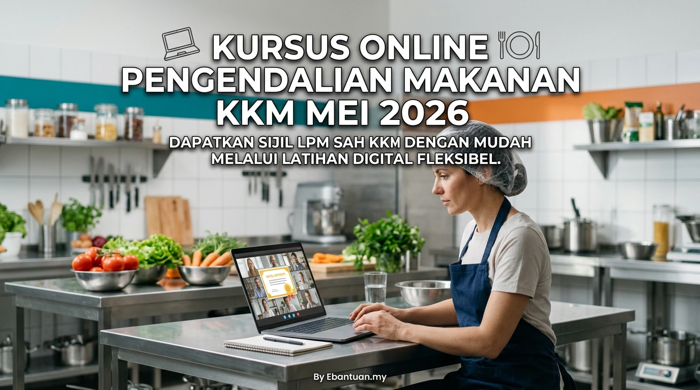 Kursus Online Pengendalian Makanan KKM Mei 2026