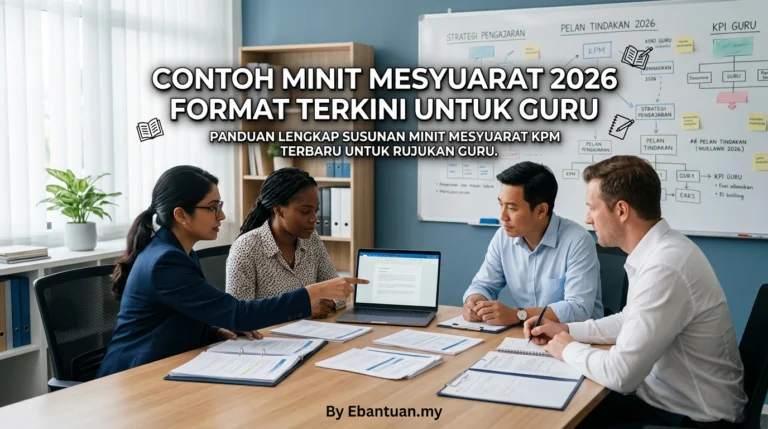 Contoh Minit Mesyuarat 2026 Format Terkini Untuk Guru