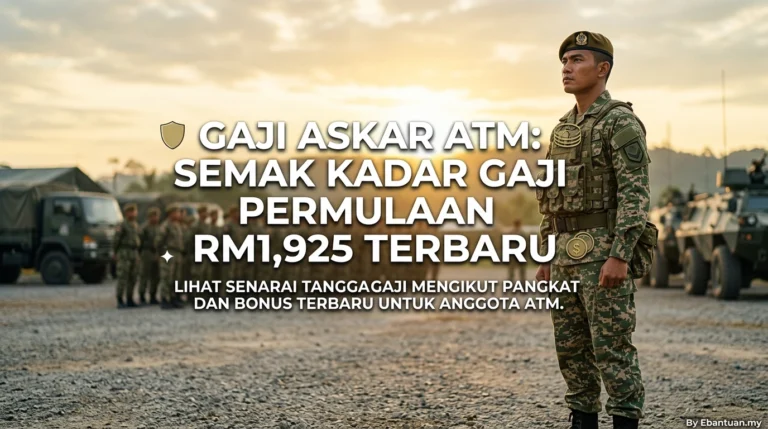 Gaji Askar ATM: Semak Kadar Gaji Permulaan RM1,925 Terbaru