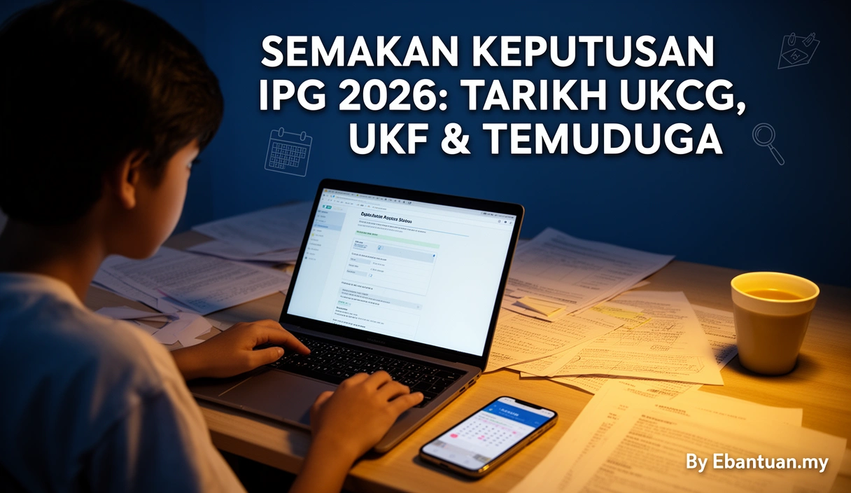 Semakan Keputusan IPG 2026: Tarikh UKCG, UKF & Temuduga 1 Semakan Keputusan IPG 2026: Tarikh UKCG, UKF & Temuduga
