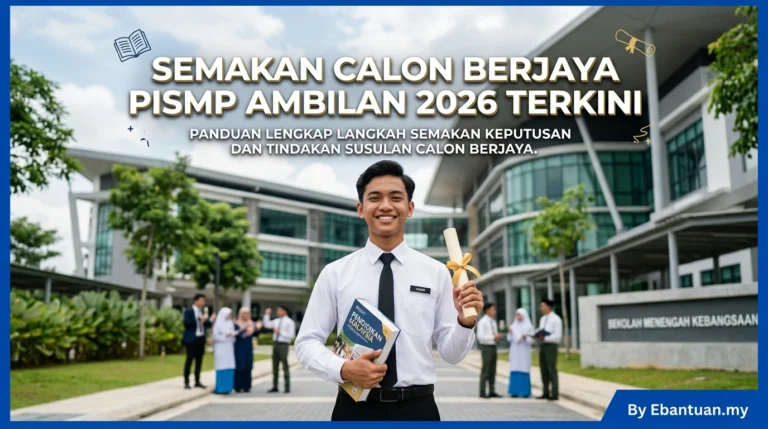 Semakan Calon Berjaya PISMP Ambilan 2026 Terkini
