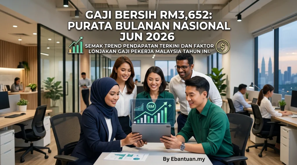 Gaji Bersih RM3,652: Purata Bulanan Nasional Jun 2026