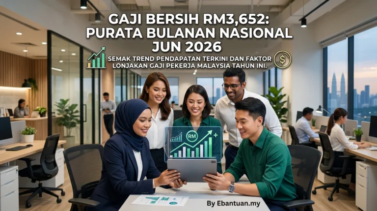 Gaji Bersih RM3,652: Purata Bulanan Nasional Jun 2026