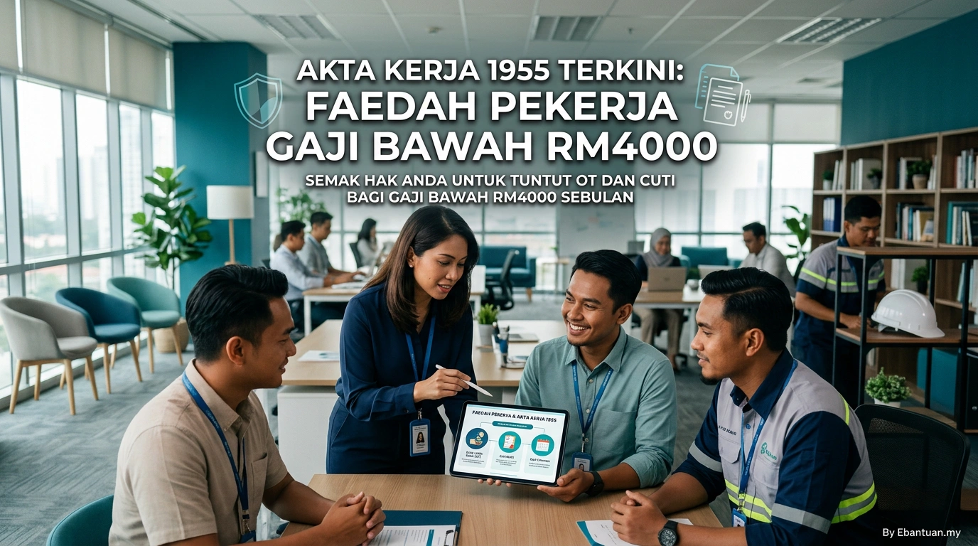 Akta Kerja 1955 Terkini: Faedah Pekerja Gaji Bawah RM4000