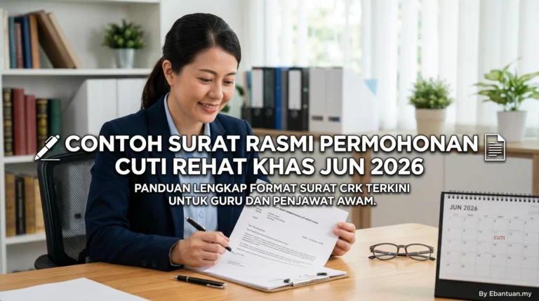 Contoh Surat Rasmi Permohonan Cuti Rehat Khas Jun 2026