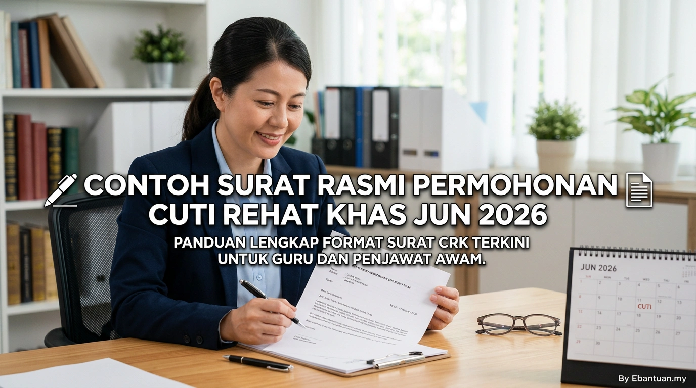 Contoh Surat Rasmi Permohonan Cuti Rehat Khas Jun 2026