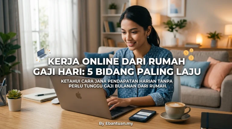 Kerja Online Dari Rumah Gaji Hari: 5 Bidang Paling Laju