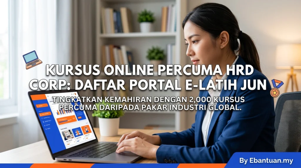 Kursus Online Percuma HRD Corp: Daftar Portal e-LATiH Jun