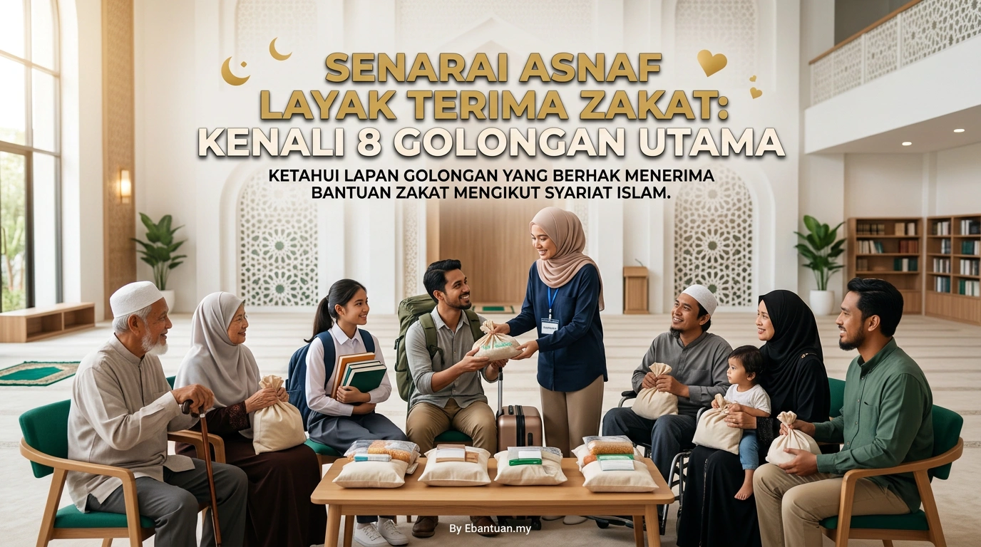 Senarai Asnaf Layak Terima Zakat: Kenali 8 Golongan Utama