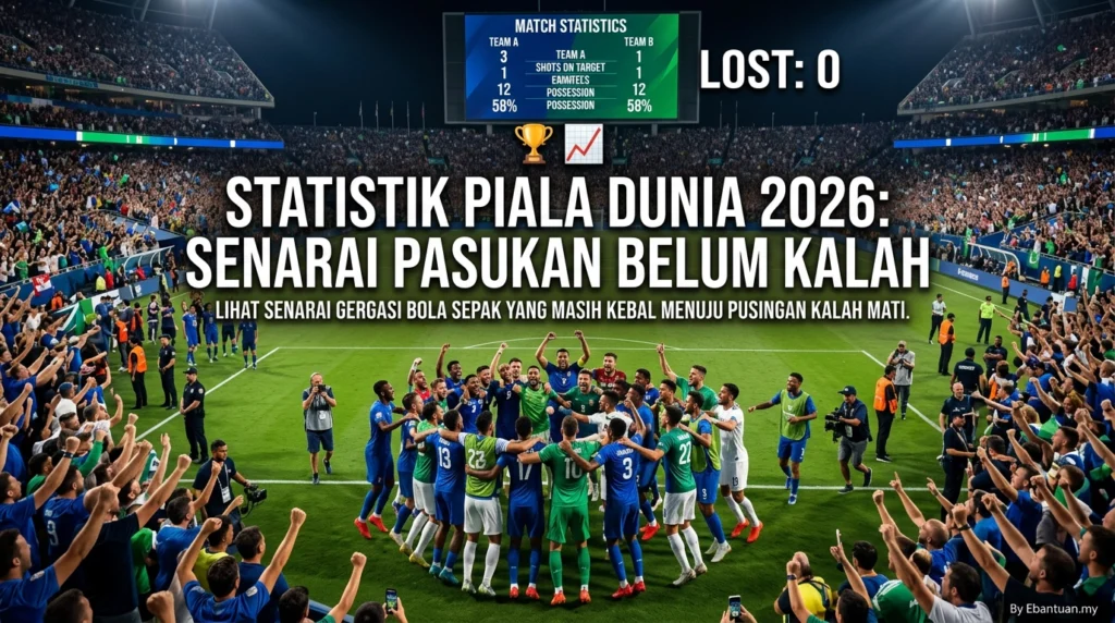 Statistik Piala Dunia 2026: Senarai Pasukan Belum Kalah