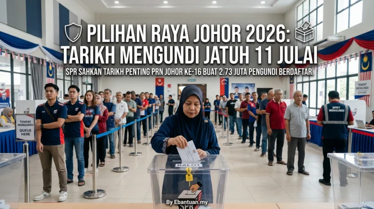 Pilihan Raya Johor 2026: Tarikh Mengundi Jatuh 11 Julai