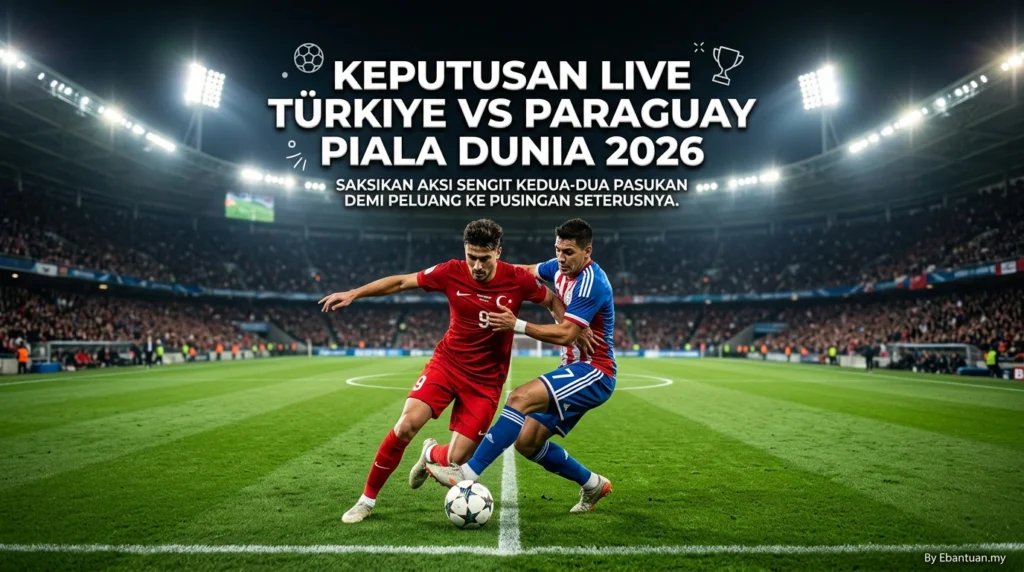 Keputusan Live Türkiye vs Paraguay Piala Dunia 2026